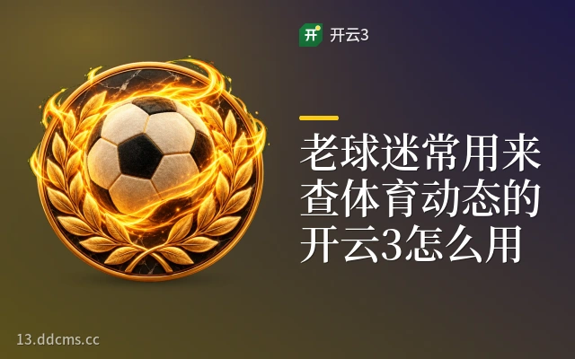 老球迷常用来查体育动态的开云3怎么用